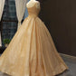 Ball Gown Sequins Gold Quinceanera Dress Sweet 16 Dresses SH1669
