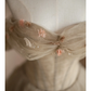 Light Camel A Line Off the Shoulder Floral Tulle Long Party Dress Prom Dress Formal Dress SH3855