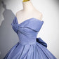 Glitter Gradient A Line Off the Shoulder Sequin Long Prom Dress With Bow SH1791