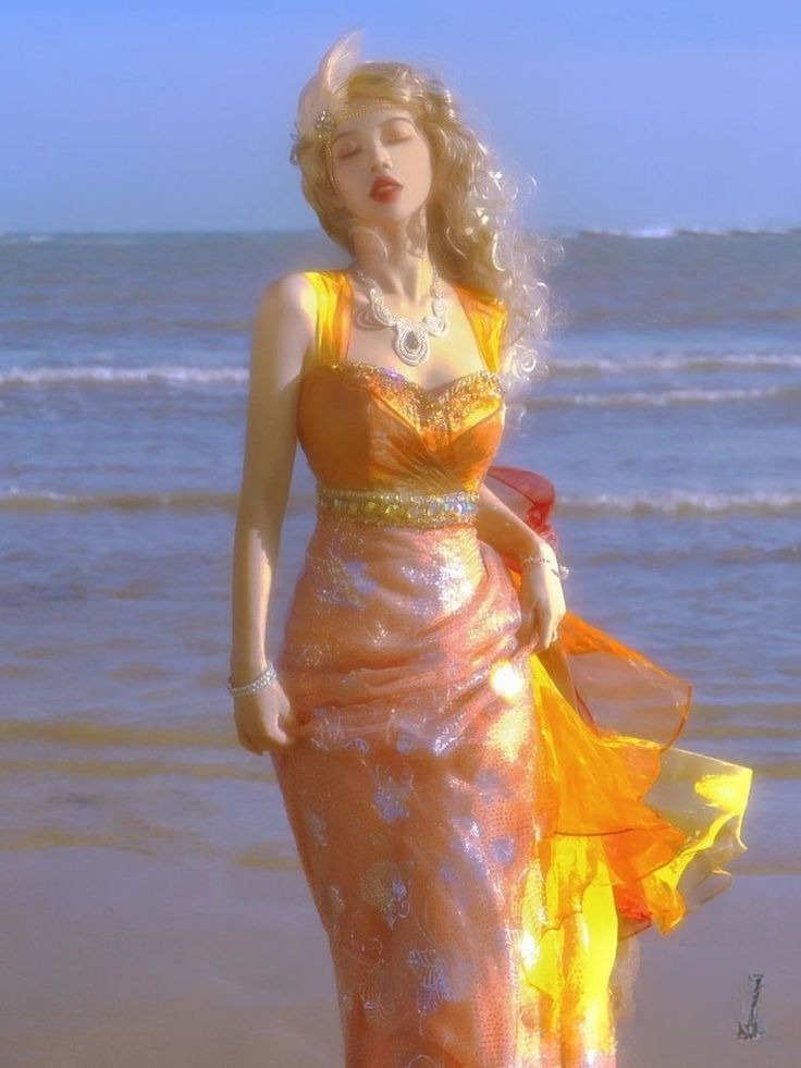 Dreamy A Line Straps Beaded Orange Tulle Prom Dress Graduation Prom Dress SH2656