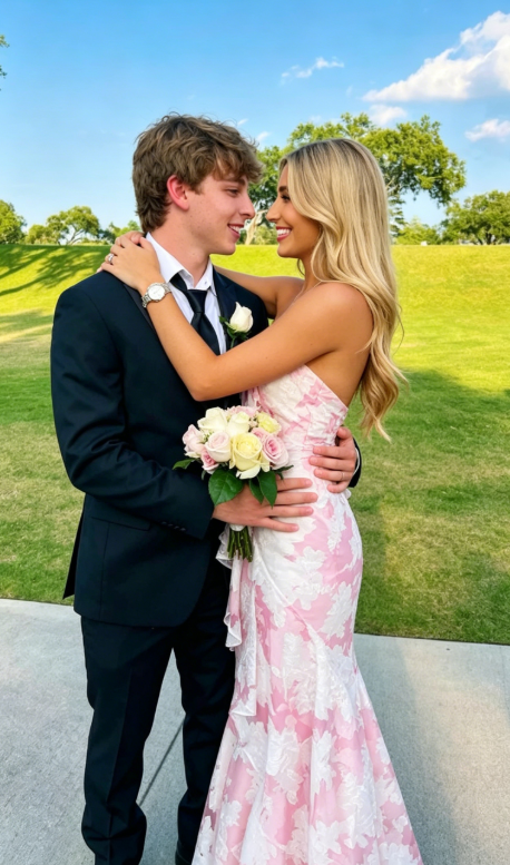 Pink Mermaid Strapless Print Floral Evening Dress Prom Dress Party Dress SH973