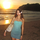 Stunning Sheath Strapless Beaded Blue Ombre Tulle Short Homecoming Dress Vacation Dress SH4476