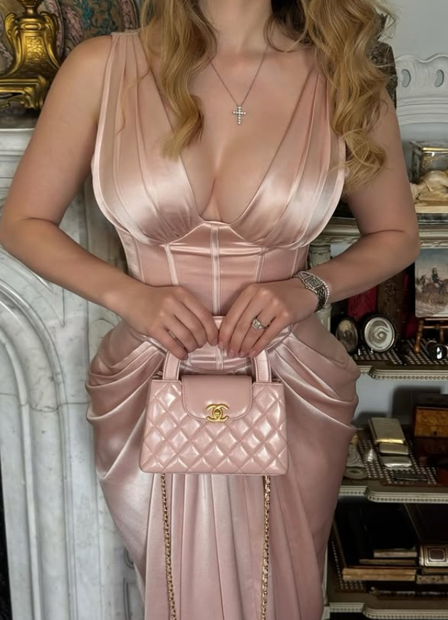 Gentle Pink Sheath V Neck Pleated Satin Long Prom Dress Party Dress SH6426