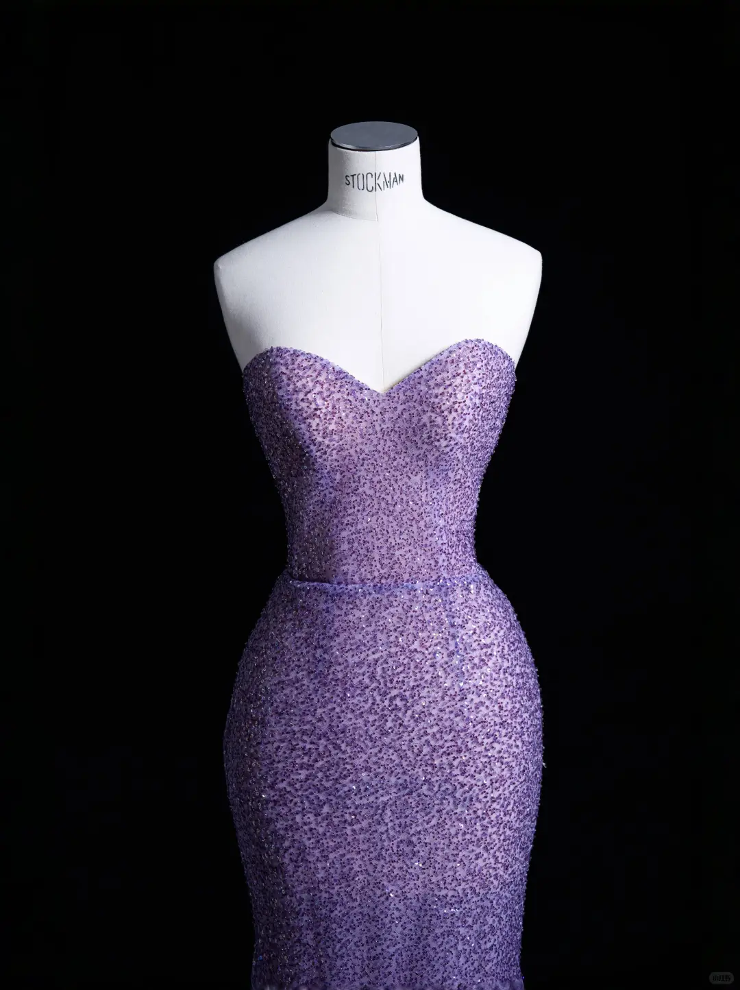 Sexy Mermaid Sweetheart Neck Purple Sequin Party Dress Evening Dress SH3377
