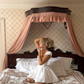 Princess A Line V Neck White Satin Short Homecoming Dress Birthday Dress SH2238