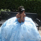 Vintage Ball Gown Off the Shoulder Beaded Sequin Tulle Long Prom Dress Evening Dress SH8339