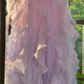 Lilac Romantic Lace Elegant Long Chiffon Ball Gown Party Dress Date Dress SH3431