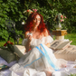 Princess A Line Off the Shoulder Embroidered White Tulle Party Dress Evening Dress SH2780
