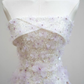 Stunning Mermaid Strapless Beaded Purple Ombre Floral Tulle Long Prom Dress SH5039