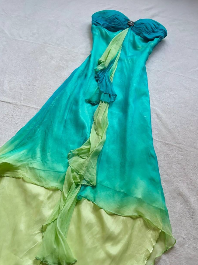 Charming A Line Sweetheart Neck Rhinestone Chiffon Prom Dress Evening DressSH2634