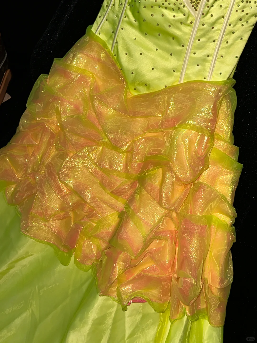 Shiny A Line Sweetheart Neck Rhinestone Satin Chiffon Long Party Dress Evening Dress SH3231