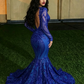 black girl prom dresses mermaid long prom Dress SA1525