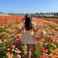 Yellow A Line Puff Sleeve Print Floral Satin Short Prom Dress Homecoming Dress SH6396