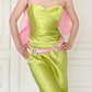 Fresh Free Vintage Mermaid Strapless Simple Satin Long Prom Dress Wedding Guest Dress SH5501