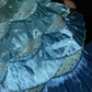 Cute A Line Beaded Layered Blue Ombre Satin Short Homecoming Dress Cocktail Dress SH3077