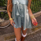 Stylish A Line Strapless Blue Short Homecoming Dress with Ruffles SH7830