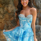 Cute A Line Sweetheart Pink Short Homecoming Dress with Beading SH7950