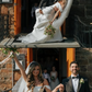 Pretty Elegant A Line Off the Shoulder Satin Long Wedding Dress SH5953