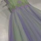 Fantastic A Line Strapless Exquisite Beaded Green Purple Tulle Prom Dress Evening Dress SH6752