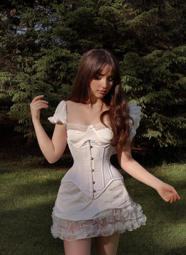 Cute A Line Puff Sleeve Tulle Satin Homecoming Dress Outfits SH3910