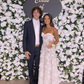 White Lace Applique Long Prom Dress Wedding Dress SH954