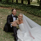 Ball Gown Simple Strapless White Satin Long Wedding Dress SH5354
