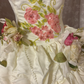 Vintage Embroidery Floral A Line Straps Layered Satin Homecoming Dress Cocktail Dress SH3710