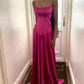 Simple Brown Spaghetti Straps A Line Prom Dress Party Dress SH1379