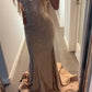 Sexy Prom Dresses Inspiration Mermaid Spaghetti Strap Champagne Semi Formal Party Dress For Teens High Schools SH6410