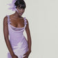Lilac Satin Long Prom Dress Charming Evening Dress SH1212