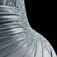 Classy Mermaid Spaghetti Straps Appliques Satin Open Back Long Party Dress Evening Dress SH2916