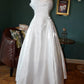 Vintage A Line Spaghetti Strap Light Pink Tulle Long Prom Dress Evening Dress SH2215