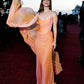 Orange Sheath Strapless Chiffon Long Party Dress Prom Dress SH3975