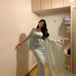 Mint Green Mermaid Sweetheart Neck Chiffon Satin Prom Dress Party Dress Date Dress SH3987