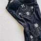 Gorgeous A Line Spaghetti Strap Beaded Black Lace Satin Short Homecoming Dress SH2300