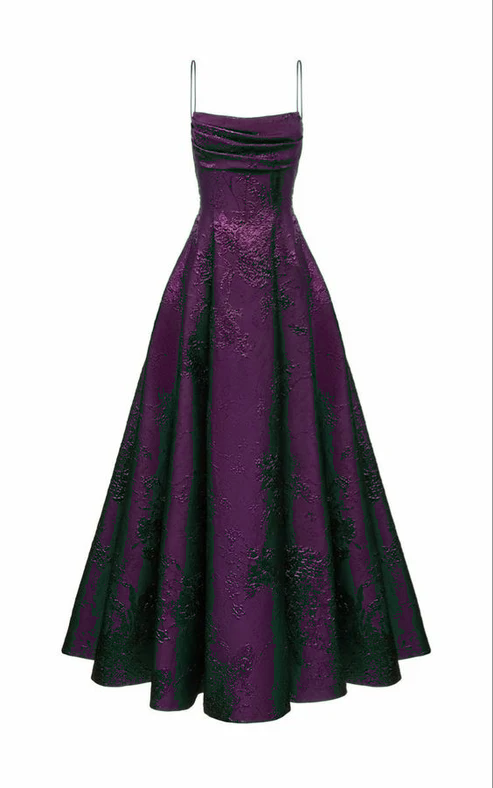 Long Spaghetti Straps A-line Green Prom Dresses, Long Prom Dresses SH382