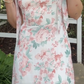 Chic Chiffon Print Floral A Line Slit Long Prom Dress With Bow Straps SH1560