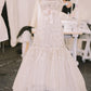 Stunning Mermaid Strapless Sequin Tulle Long Evening Dress Prom Dress SH3938