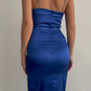 Sexy Sheath Spaghetti Straps Prom Dress Slit Party Dress SH1116