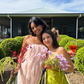 Pink Sheath Strapless Ruffle Chiffon Prom Dress Vacation Dress SH6262
