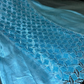 Vintage Blue Mermaid Beaded Lace Satin Prom Dress Party Evening Dress SH5897