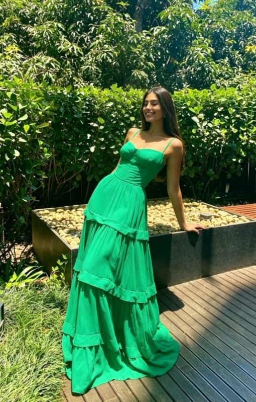 Green Sweetheart Neckline Long Party Dress Formal Prom Dress  SH729
