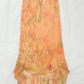 Retro Orange Print Floral A Line Spaghetti Straps Chiffon Long Prom Dress Cocktail Dress SH3547