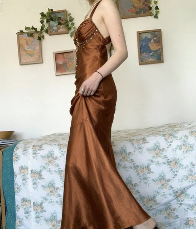 Vintage Halter V Neck Beaded Appliques 90s Prom Dress Mermaid Evening Dress SH1132 Vintage Halter V Neck Beaded Appliques 90s Prom Dress Mermaid Evening Dress SH1132