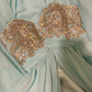 Blue A Line Sweetheart Neck Rhinestone Chiffon Satin Prom Dresses 16th Birthday Dresses SH4638