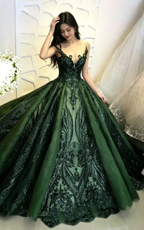 Sequin sparkly off the shoulder ball gown wedding/prom dress  cg6361