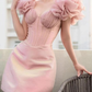Pretty Pink Sweetheart Homecoming Dress SH583