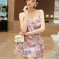 Exquisite Pink 3D Butterfly A Line Strapless Tulle Cocktail Dress Homecoming Dress SH6167