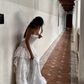 Stunning Ball Gown Strapless Layered White Lace Prom Dress Wedding Dress SH4663