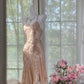 Vintage Mermaid Spaghetti Strap Beaded Ruffle Satin Chiffon Short Homecoming Dress SH2966